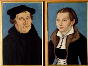 マルティンルターとキャサリンフォンボラの二重肖像画、1529